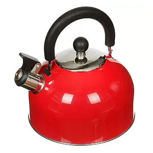 Чайник Катунь КТ-105К со свистком красный 2.5 л
