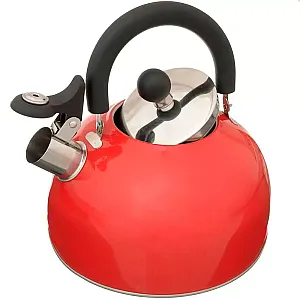 Чайник Катунь КТ-105К со свистком красный 2.5 л