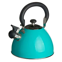 Чайник Катунь КТ-106F со свистком бирюзовый 2.5 л