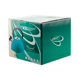 Чайник Катунь КТ-106F со свистком бирюзовый 2.5 л