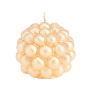 Свеча Страна Карнавалия Баблс 9517575 фигурная круглый 5.5*5.5 см золото