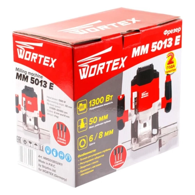 Фрезер вертикальный Wortex MM 5013 E MM5013E02411 Фрезер вертикальный Wortex MM 5013 E MM5013E02411