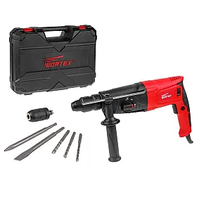 Перфоратор Wortex RH 2629 + 2 зубила 3 сверла