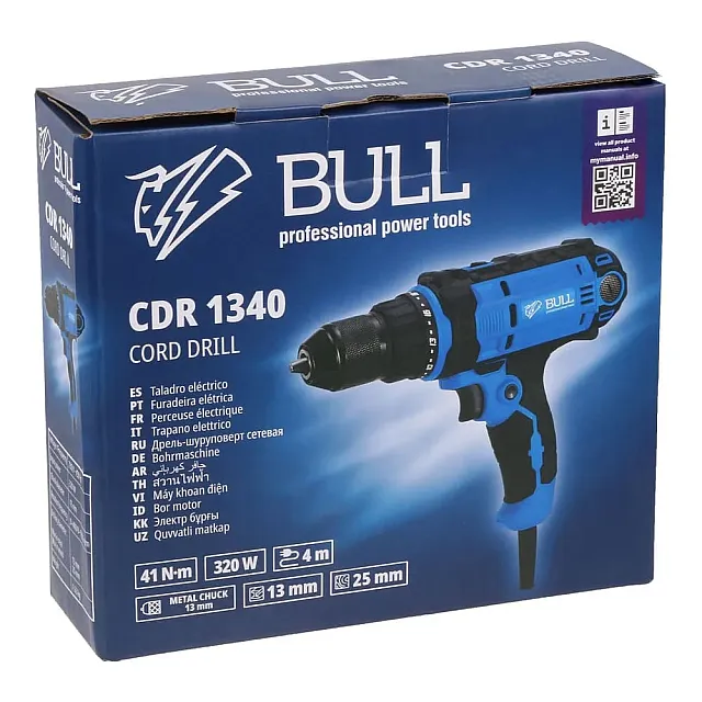 Дрель-шуруповерт Bull CDR 1340 1333409