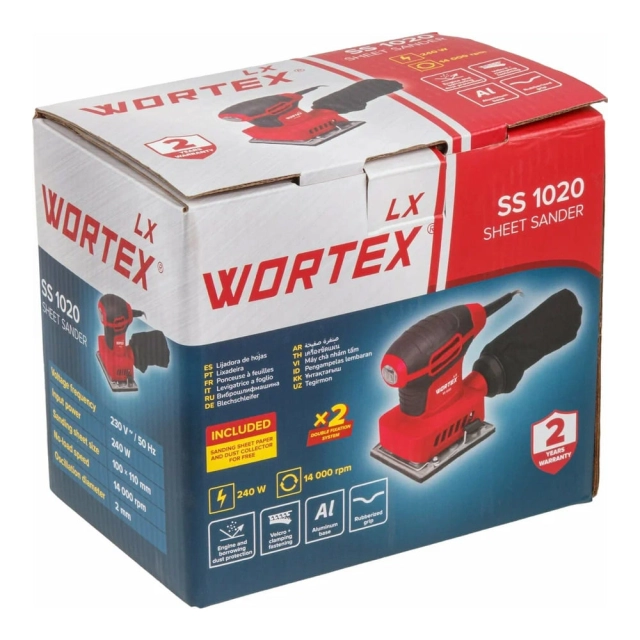 Шлифмашина вибрационная Wortex LX SS 1020 Шлифмашина вибрационная Wortex LX SS 1020