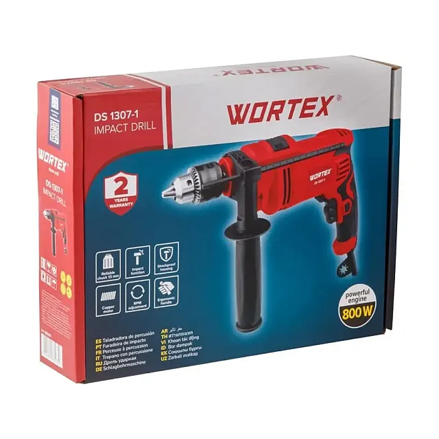 Дрель ударная Wortex DS 1307-1