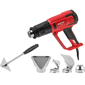 Термовоздуходувка Wortex HG 6124 T 1334742 + набор сопл