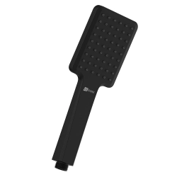 Лейка душевая Lemark LM8124BL 1 режим 9*26 см пластик черный