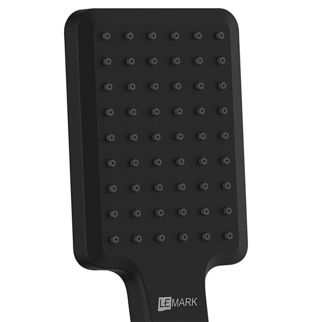 Лейка душевая Lemark LM8124BL 1 режим 9*26 см пластик черный Лейка душевая Lemark LM8124BL 1 режим 9*26 см пластик черный