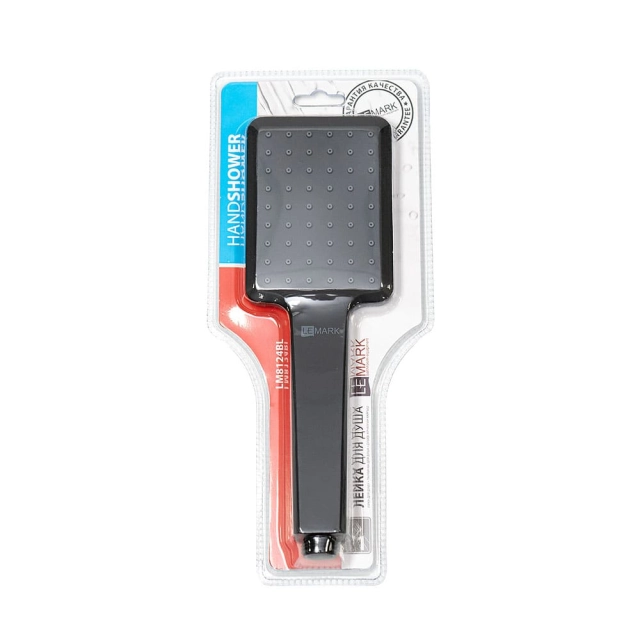 Лейка душевая Lemark LM8124BL 1 режим 9*26 см пластик черный Лейка душевая Lemark LM8124BL 1 режим 9*26 см пластик черный
