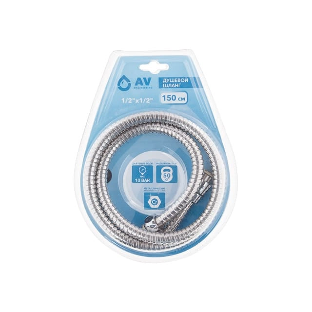Шланг душевой AV Engineering AVSSS-048 1/2 Шланг душевой AV Engineering AVSSS-048 1/2