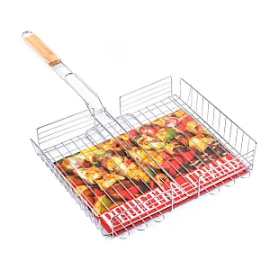 Решетка-гриль Home Line BBQ66 металлическая 27.5*35*67 см с бортом 6 см