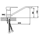 Смеситель для кухни Эверест В42-0277 с длинным изливом белый