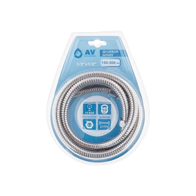 Шланг душевой AV Engineering AVSSS-049 1/2 Шланг душевой AV Engineering AVSSS-049 1/2
