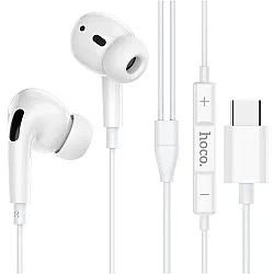 Наушники Hoco M1 Pro внутриканальные с микрофоном для Type-C белый