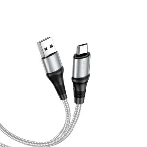 Кабель Hoco X50 MicroUSB - USB серый 1 м