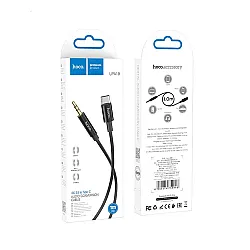 Кабель Hoco AUX UPA19 Type-C - 3.5 Mini Jack черный 1 м