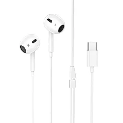 Наушники Hoco M101 Max Crystal внутриканальные с микрофоном Type-C белый
