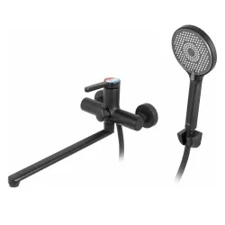 Смеситель для ванны A-five A5-0633 D35 Lotus черный