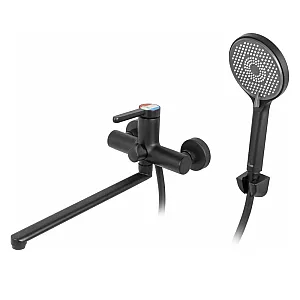 Смеситель для ванны A-five A5-0633 D35 Lotus черный