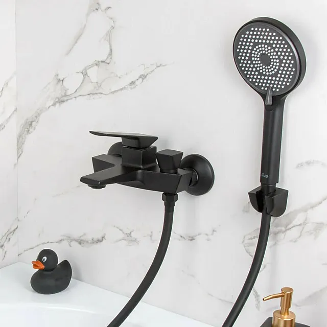 Смеситель для ванны A-five A5-1232 серия Lily D35 черный