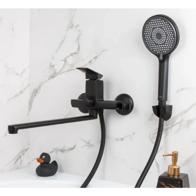 Смеситель для ванны A-five A5-1233 серия Lily D35 черный