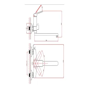 Смеситель для ванны A-five A5-1433 серия Lily D35 антрацит