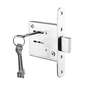 Замок врезной Vettore ЗВ 8-4 под сувальдный ключ хром