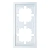 Рамка Lezard Zima 704-0200-147 2 поста белая