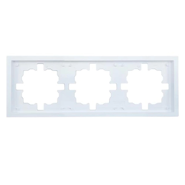 Рамка Lezard Zima 704-0200-148 3 поста белая Рамка Lezard Zima 704-0200-148 3 поста белая