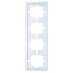 Рамка Lezard Zima 704-0200-149 4 поста белая
