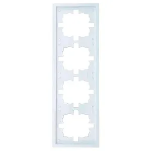 Рамка Lezard Zima 704-0200-149 4 поста белая