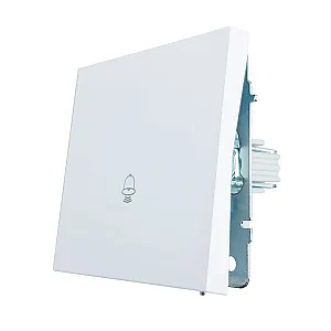 Кнопка звонка Lezard Zima 704-0288-103QC безвинтовой зажим/клемма белый