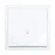 Кнопка звонка Lezard Zima 704-0288-103QC безвинтовой зажим/клемма белый