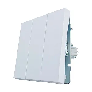 Выключатель Lezard Zima 704-0288-109QC 3 клавиши безвинтовой зажим/клемма белый