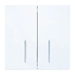 Выключатель Lezard Zima 704-0288-112QC 2 клавиши безвинтовой с подсветкой белый