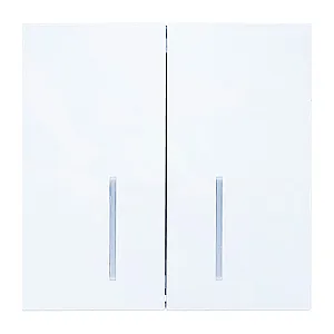 Выключатель Lezard Zima 704-0288-112QC 2 клавиши безвинтовой с подсветкой белый