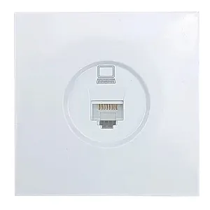 Розетка компьютерная Lezard Zima 704-0288-139 1 гнездо белый