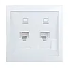 Розетка компьютерная Lezard Zima 704-0288-141 2 гнезда белый