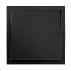 Выключатель Lezard Zima 704-4288-100QC 1 клавиша безвинтовой черный бархат