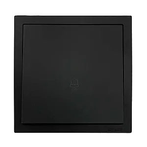 Кнопка звонка Lezard Zima 704-4288-103QC безвинтовой зажим/клемма черный бархат