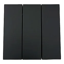 Выключатель Lezard Zima 704-4288-109QC 3 клавиши безвинтовой зажим/клемма черный бархат