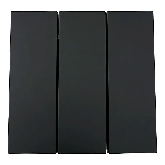 Выключатель Lezard Zima 704-4288-109QC 3 клавиши безвинтовой зажим/клемма черный бархат