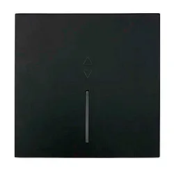 Выключатель проходной Lezard Zima 704-4288-114QC 1 клавиша безвинтовой зажим/клемма с подсветкой черный бархат
