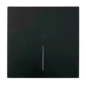 Выключатель проходной Lezard Zima 704-4288-114QC 1 клавиша безвинтовой зажим/клемма с подсветкой черный бархат