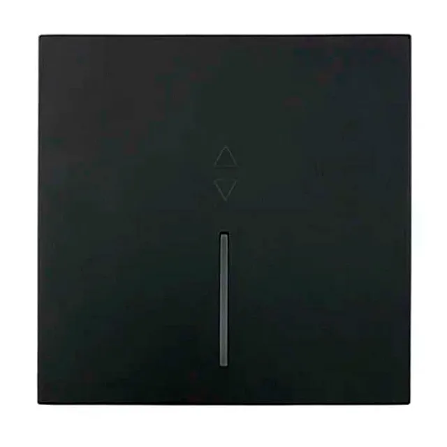 Выключатель проходной Lezard Zima 704-4288-114QC 1 клавиша безвинтовой зажим/клемма с подсветкой черный бархат