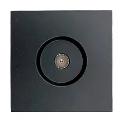 Розетка TV Lezard Zima 704-4288-130 оконечная черный бархат