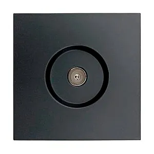 Розетка TV Lezard Zima 704-4288-130 оконечная черный бархат