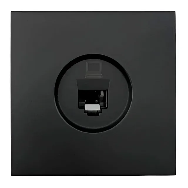 Розетка компьютерная Lezard Vesna 704-4288-139 черный бархат