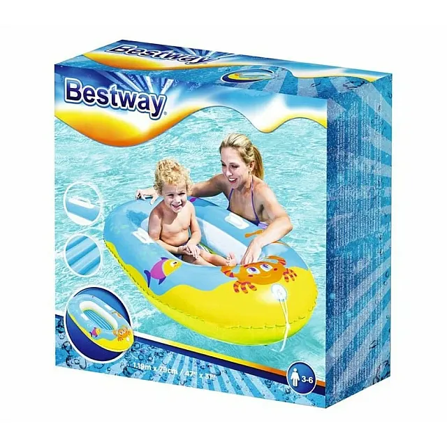 Лодка надувная детская Bestway 34009 135*89 см ПВХ